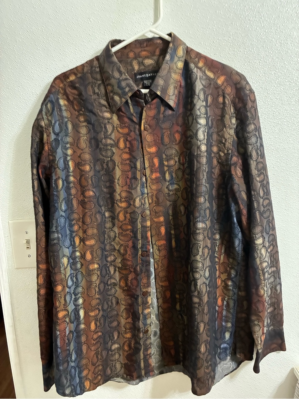 Jhane Barnes Multicolor Men's Button-Up Shirt L